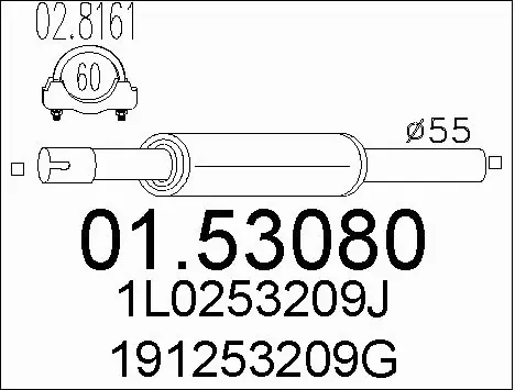 Front Muffler (01.53080)
