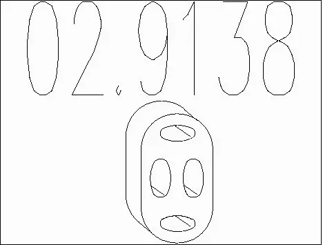 Rubber Buffer, muffler (02.9138)