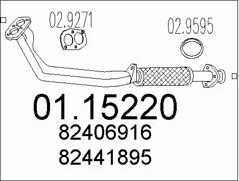 Exhaust Pipe (01.15220)