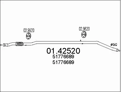 Exhaust Pipe (01.42520)