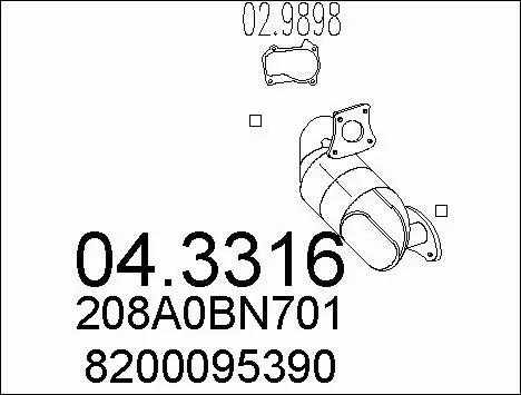 Catalytic Converter (04.3316)