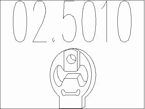 Rubber Buffer, muffler (02.5010)