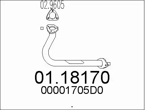 Exhaust Pipe (01.18170)