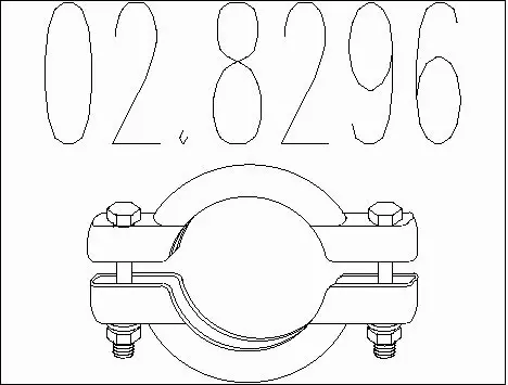 Pipe Connector, exhaust system (02.8296)
