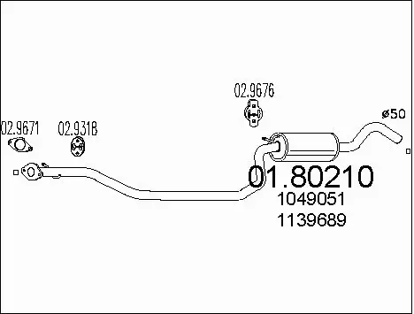 Centre Muffler (01.80210)