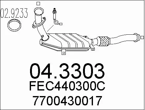 Catalytic Converter (04.3303)