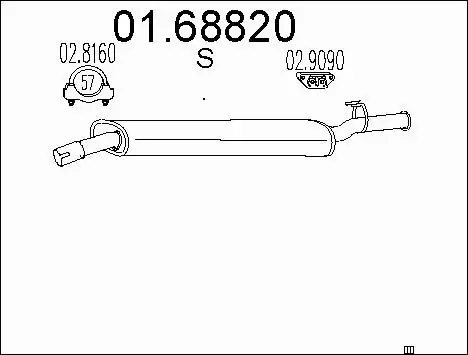 Rear Muffler (01.68820)