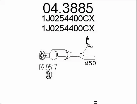 Catalytic Converter (04.3885)