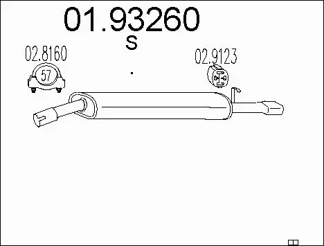 Rear Muffler (01.93260)