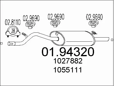 Rear Muffler (01.94320)
