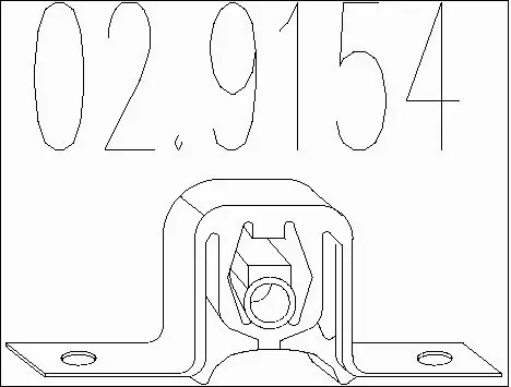 Rubber Buffer, muffler (02.9154)