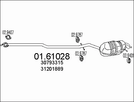 Rear Muffler (01.61028)