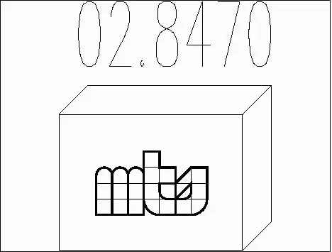 Mounting Kit, muffler (02.8470)