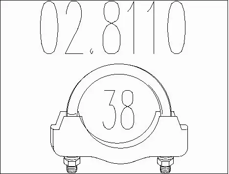 Pipe Connector, exhaust system (02.8110)