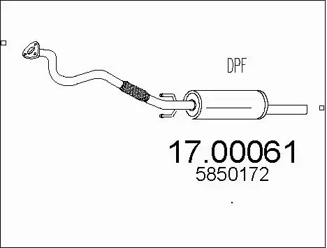 Soot/Particulate Filter, exhaust system (17.00061)