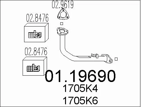 Exhaust Pipe (01.19690)
