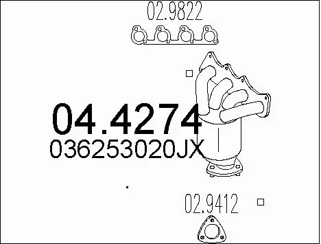 Catalytic Converter (04.4274)