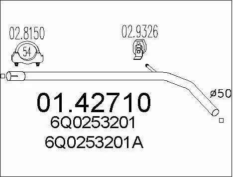 Exhaust Pipe (01.42710)