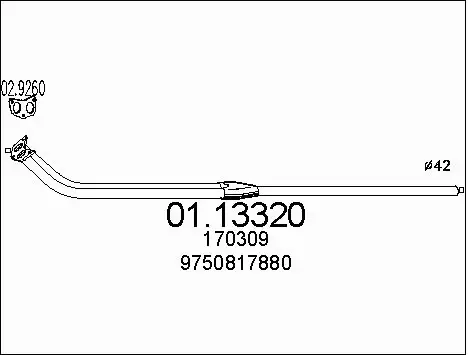 Exhaust Pipe (01.13320)