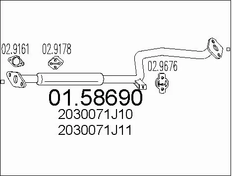 Centre Muffler (01.58690)