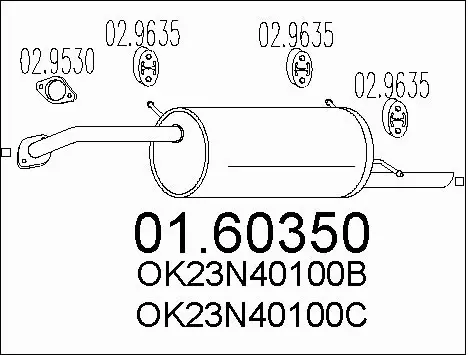 Rear Muffler (01.60350)
