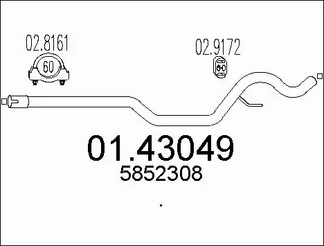 Exhaust Pipe (01.43049)