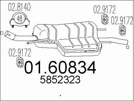 Rear Muffler (01.60834)