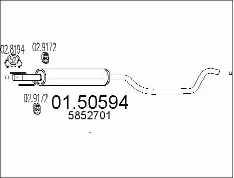 Centre Muffler (01.50594)