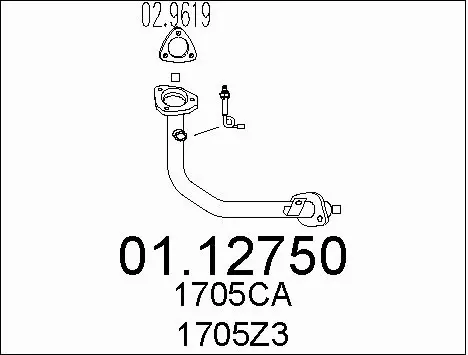 Exhaust Pipe (01.12750)