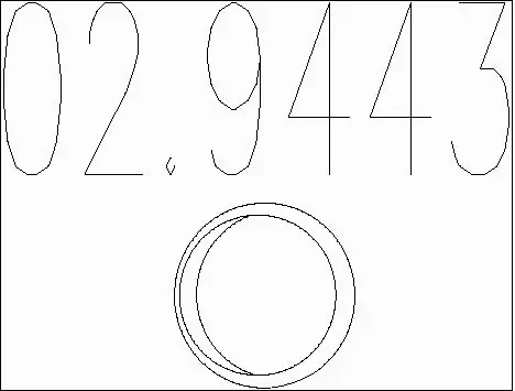Gasket, exhaust pipe (02.9443)