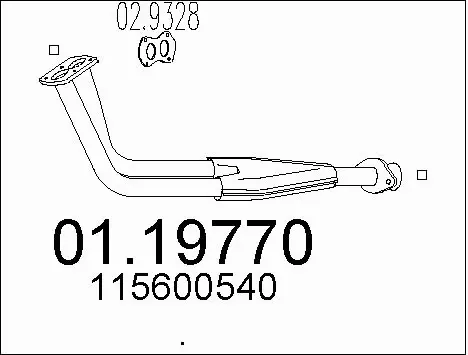 Exhaust Pipe (01.19770)