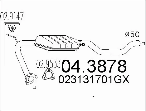 Catalytic Converter (04.3878)