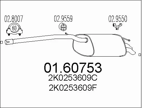Rear Muffler (01.60753)
