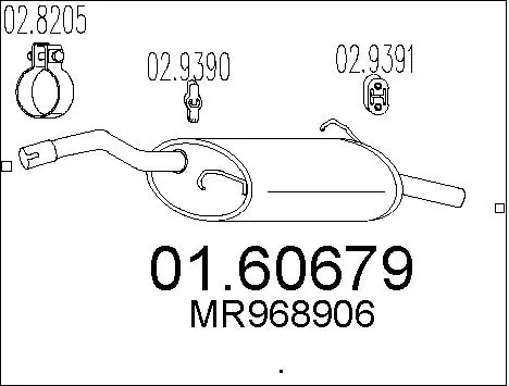 Rear Muffler (01.60679)