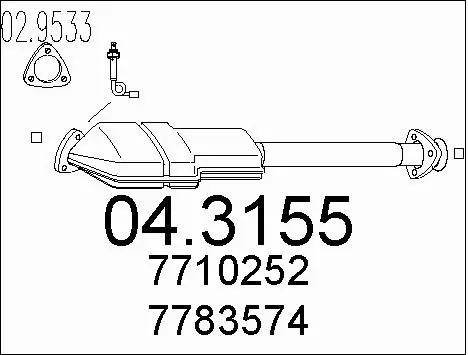 Catalytic Converter (04.3155)