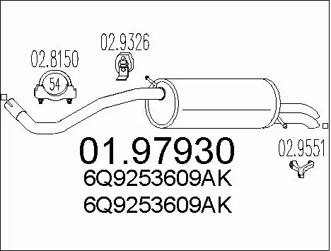 Rear Muffler (01.97930)