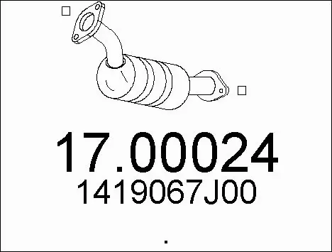 Soot/Particulate Filter, exhaust system (17.00024)