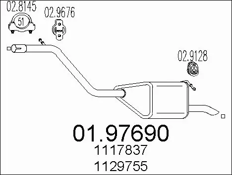 Rear Muffler (01.97690)