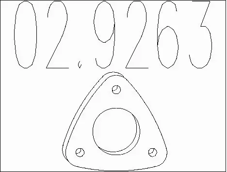 Gasket, exhaust pipe (02.9263)