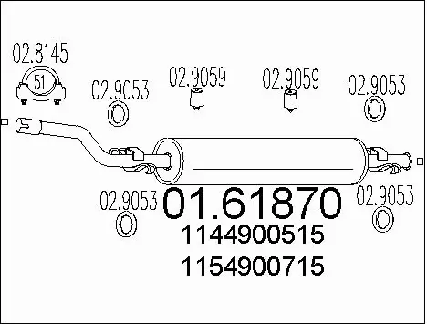 Rear Muffler (01.61870)