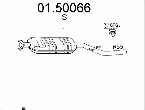 Centre Muffler (01.50066)
