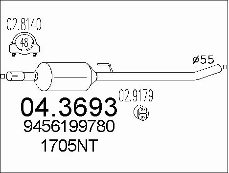 Catalytic Converter (04.3693)