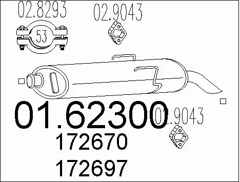 Rear Muffler (01.62300)