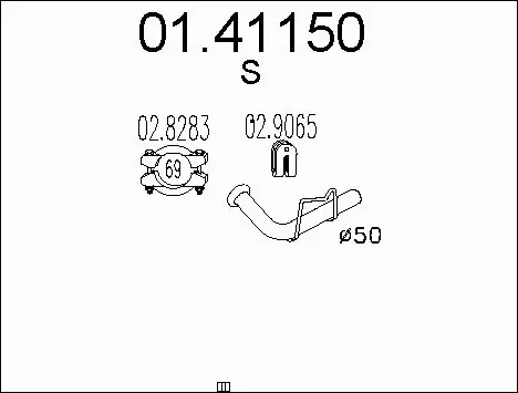 Exhaust Pipe (01.41150)