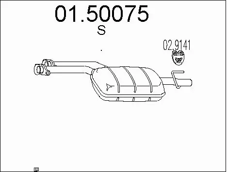 Centre Muffler (01.50075)