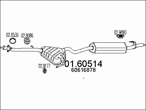 Rear Muffler (01.60514)