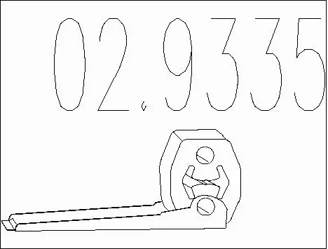 Rubber Buffer, muffler (02.9335)