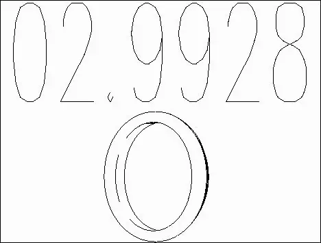 Seal Ring, exhaust pipe (02.9928)