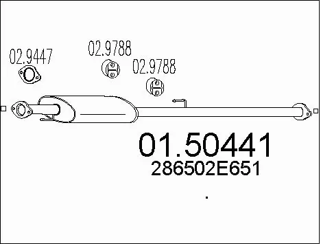 Centre Muffler (01.50441)