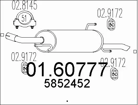 Rear Muffler (01.60777)